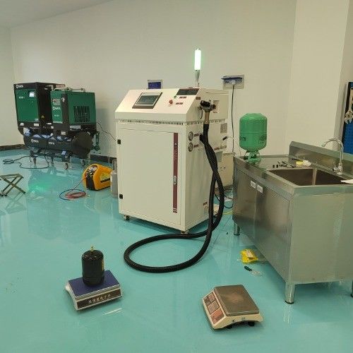R22 R134a Gas Filing Station For Water Dispenser 300KG Weight Capacity